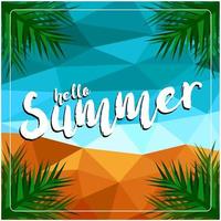 Hello Summer Day Background  vector