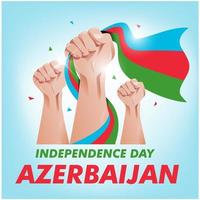 Día de la independencia de Azerbaiyán fondo Vector EPS10