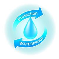Waterproof protection icon