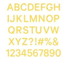 Set of cheese fonts and numbers vector
