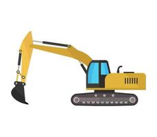 excavator icon on a white background vector