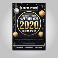 Happy new year 2020 poster