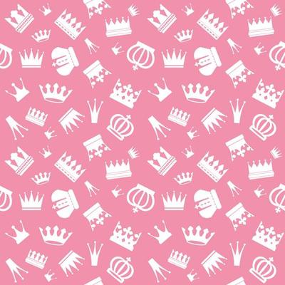 Cute seamless pattern with crowns 