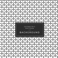 Abstract rounded geometric monochrome pattern  vector