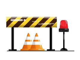 Road and street barrier vector