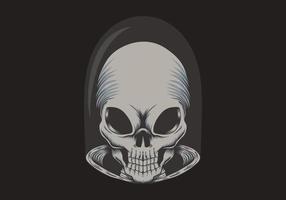 Alien skull illustration