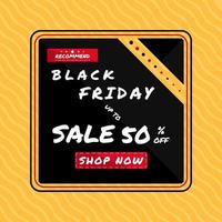 Black friday sale poster  vector