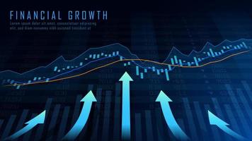 Concept art of financial growth vector