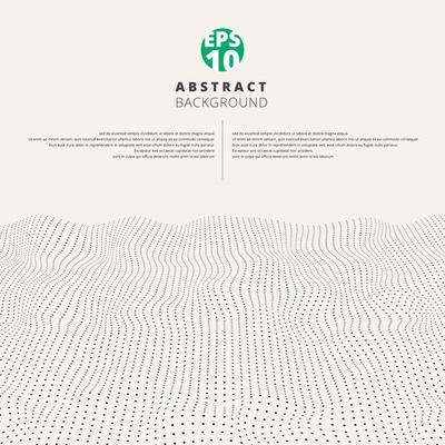 Abstract textured wave rough black dot pattern 
