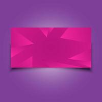 Abstract Pink Banner Background vector