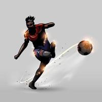 soccer free kick vector