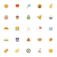 Various food icon set. vector