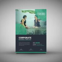 Green Themed Business Corporate Flyer Template