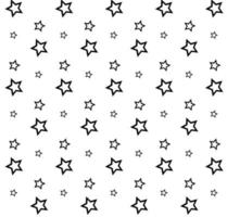 Black outline star pattern vector