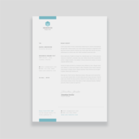 Corporate Business Letterhead Template Design vector