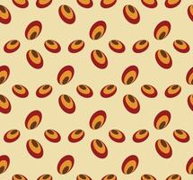 Overlapping oval seamless pattern  vector