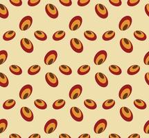 Overlapping oval seamless pattern  vector