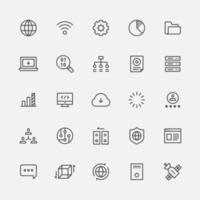 Broadcast internet network icon.  vector