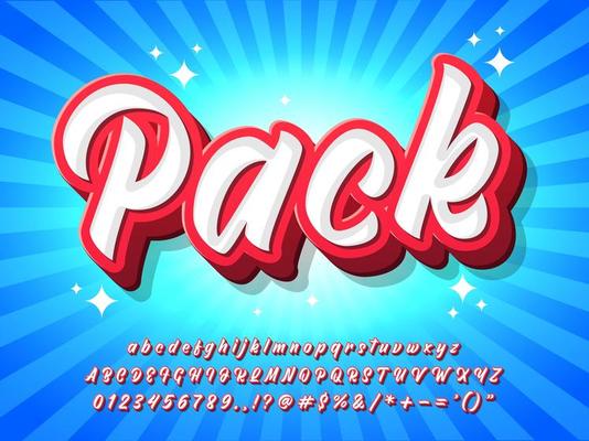 Red And White Alphabet With Burst Blue Background