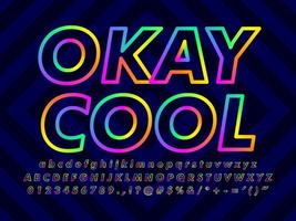 Minimalist Colorful Text Effect