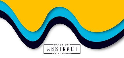 Abstract Stylish Paper Cut Background vector