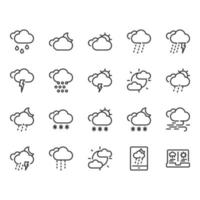 Weather icon set vector