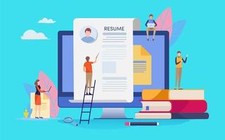 Online Recruitment People vector