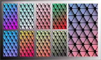 Triangle gradient wallpaper for smartphone screen vector