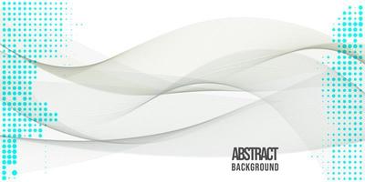 Abstract waves background design vector