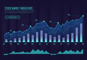 Stock market chart vector