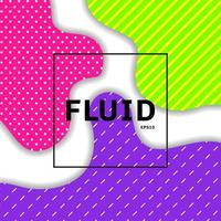 Abstract fluid or liquid vibrant color background vector