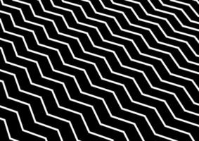 Abstract diagonal white chevron wave or wavy pattern on black background.  vector