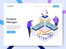 Landing page template of Digital Product Manager