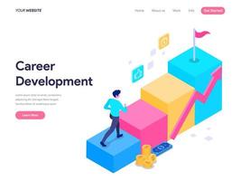 Career Development Concept Landing page vector