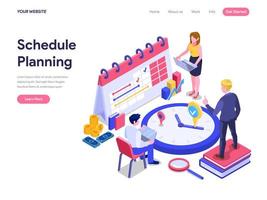 Schedule Planning Concept. vector