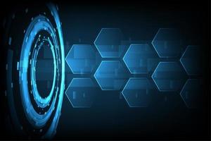 Abstract Technology hexagon background vector