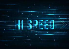 Abstract technology design with High speed text vector