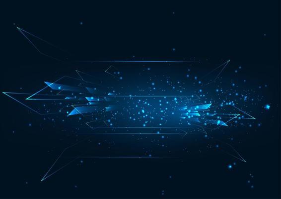 High speed Abstract space image