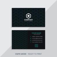 Geometric Pattern Business Card vector