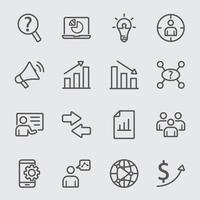 Business marketing  line icon vector
