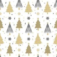 Christmas tree seamless pattern vector
