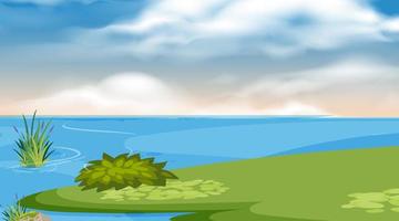 A simple nature landscape vector