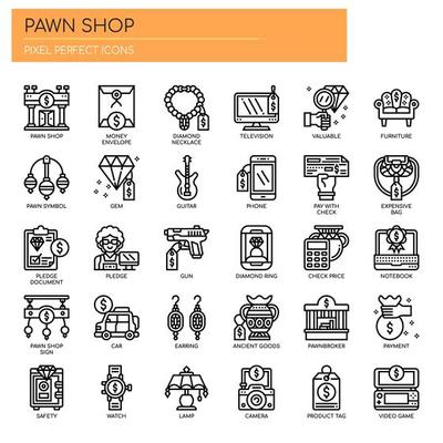 Appearance pawnshop icon outline Royalty Free Vector Image