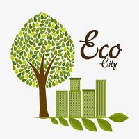 Green energy and ecology vector