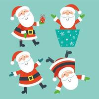 Collection of Christmas Santa Claus vector