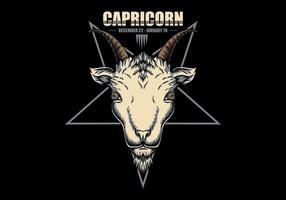 Signo del zodiaco Capricornio vector