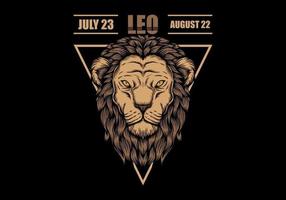 Leo zodiac sign vector