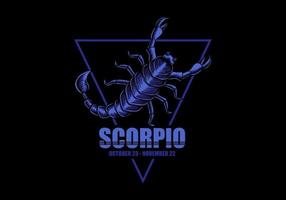 Scorpio zodiac sign vector