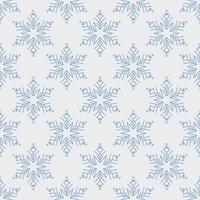 seamless snowflake pattern vector