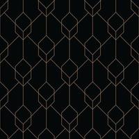 cube seamless art deco geometric pattern vector